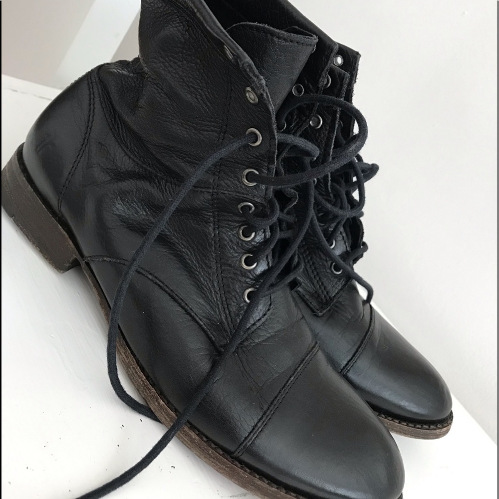 Frye Black Leather Boots
